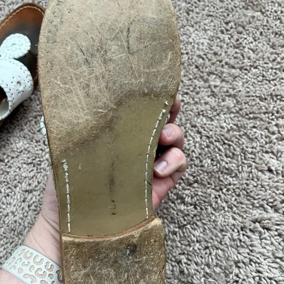 Jack Rogers White and Brown Sandals - Picture 15 of 16